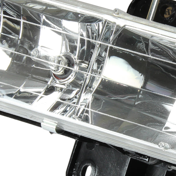 D-Motoring - Headlights - Chrome Housing - Plug-n-Play - Pair - 94-99 Chevrolet C1500 Pickup / Suburban / C2500 Pickup / GMC C1500 Pickup / Suburban / C2500 Pickup - 6