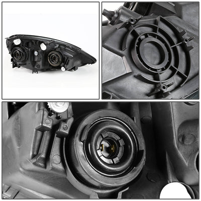 D-Motoring - Headlights - Black Housing - Amber Corner - Plug-n-Play - Pair - 2-04 Acura RSX - 4