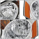 D-Motoring - Headlights - Chrome Housing - Amber Corner - Plug-n-Play - Pair - 2-04 Acura RSX - 2