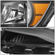 D-Motoring - Headlights - Black Housing - Clear Lens - Amber Corner - Plug-n-Play - Pair - 15-17 Chevy Colorado - 3