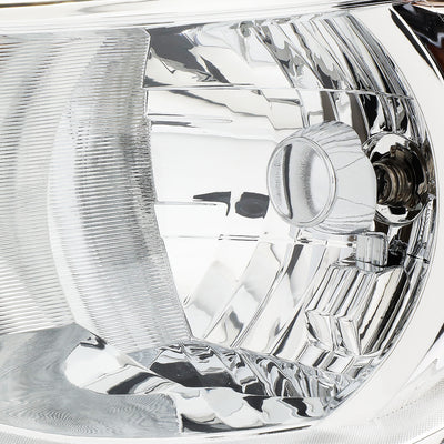 D-Motoring - Headlights - Chrome Housing - Clear Lens - Clear Corner - Plug-n-Play - Pair - 15-17 Chevy Colorado - 2
