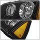D-Motoring - Headlights - Black Housing - Amber Corner - Plug-n-Play - Pair - 06-10 Dodge Charger - 3