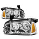 D-Motoring - Headlights - Chrome Housing - Amber Corner - Plug-n-Play - Pair - 06-10 Dodge Charger - 1