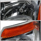 D-Motoring - Headlights - Chrome Housing - Amber Corner - 2 PCS - Plug-n-Play - Pair - Chevrolet Avalanche 1500 / 2500 / SIlverado 1500 / 1500HD / 2500HD / 3500 / 2500 - 2