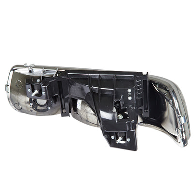 D-Motoring - Headlights - 2 PCS - Plug-n-Play - Pair - Chevrolet SIlverado 1500(HD) / 2500(HD) / 3500HD / Suburban 1500 / 2500 / Tahoe - 3