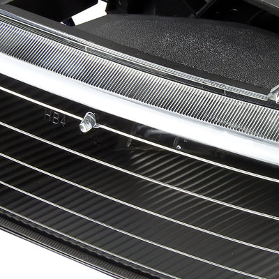 D-Motoring - Headlights - Black Housing - Amber Corner - Plug-n-Play - Pair - Chevrolet SIlverado 1500(HD) / 2500(HD) / 3500HD / Suburban 1500 / 2500 / Tahoe - 5