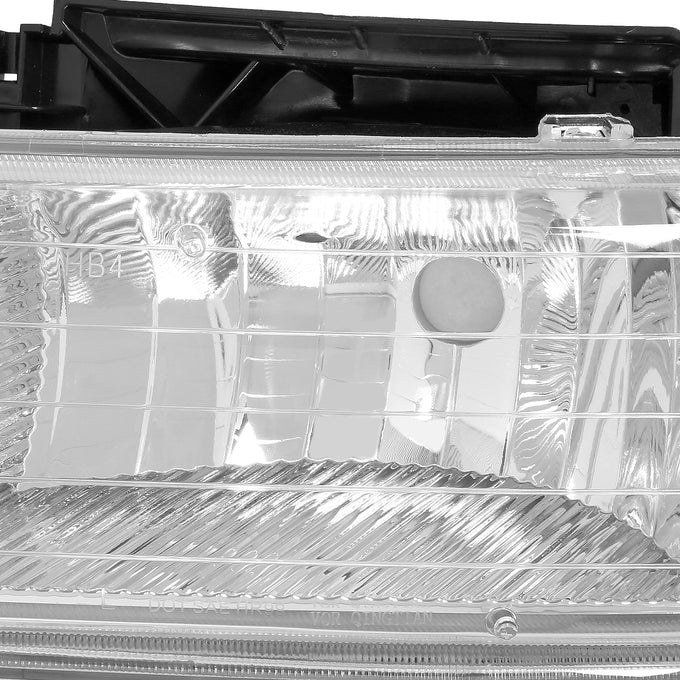 D-Motoring - Headlights - Chrome Housing - 4 PCS - Plug-n-Play - Pair - Chevrolet SIlverado 1500(HD) / 2500(HD) / 3500HD / Suburban 1500 / 2500 / Tahoe - 2