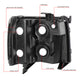 D-Motoring - 07-14 Chevy Silverado  Headlights - Chrome Housing - Amber Corner - Plug-n-Play - 1 Set - 6