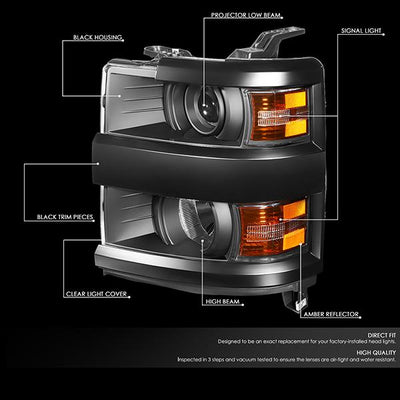 15-19-chevy-silverado-2500hd-3500hd-projector-headlight-black-housing-amber-corner-hl-oh-csil15-bk-am - 2