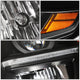 D-Motoring - Headlights - LED DRL - Black Housing - Amber Corner - Projector - Plug-n-Play - Pair - Chevrolet Tahoe / Suburban - 2