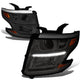 D-Motoring - Headlights - LED DRL - Smoked Lens - Amber Corner - Projector - Plug-n-Play - Pair - Chevrolet Tahoe / Suburban - 1