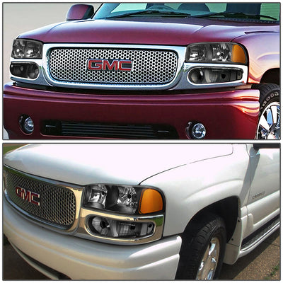 D-Motoring - Headlights - Black Housing - Clear Lens - Amber Corner - Plug-n-Play - Pair - GMC SIERRA C3 / 1500 DENALI / CLASSIC / GMC YUKON DENALI / XL 1500 DENALI - 7