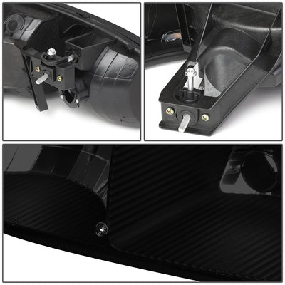 D-Motoring - Headlights - Black Housing - Smoked Lens - Clear Corner - Plug-n-Play - Pair - GMC SIERRA C3 / 1500 DENALI / CLASSIC / GMC YUKON DENALI / XL 1500 DENALI - 5