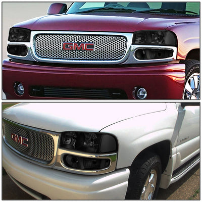 D-Motoring - Headlights - Black Housing - Smoked Lens - Clear Corner - Plug-n-Play - Pair - GMC SIERRA C3 / 1500 DENALI / CLASSIC / GMC YUKON DENALI / XL 1500 DENALI - 7