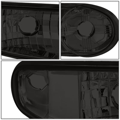 D-Motoring - Headlights - Smoked Lens - Amber Corner - Plug-n-Play - Pair - GMC SIERRA C3 / 1500 DENALI / CLASSIC / GMC YUKON DENALI / XL 1500 DENALI - 4