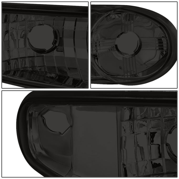 D-Motoring - Headlights - Smoked Lens - Amber Corner - Plug-n-Play - Pair - GMC SIERRA C3 / 1500 DENALI / CLASSIC / GMC YUKON DENALI / XL 1500 DENALI - 4