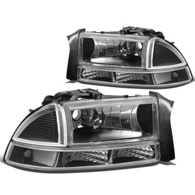 D-Motoring - Headlights - Black Housing - Plug-n-Play - Pair - Dodge Dakota / Durango - 3