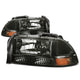 D-Motoring - Headlights - Smoked Lens - Amber Corner - Plug-n-Play - Pair - Dodge Dakota / Durango - 1