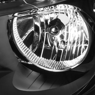 D-Motoring - Headlights - Black Housing - Clear Lens - Amber Corner - Plug-n-Play - Pair - 11-13 Dodge Durango - 3