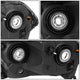 D-Motoring - Headlights - Black Housing - Clear Lens - Amber Corner - Plug-n-Play - Pair - 11-13 Dodge Durango - 5