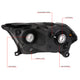 D-Motoring - Headlights - Black Housing - Clear Lens - Amber Corner - Plug-n-Play - Pair - 11-13 Dodge Durango - 6