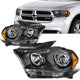 11-13 Dodge Durango Headlights - Black Housing - Clear Lens - Amber Corner - Plug-n-Play - Pair