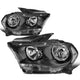 D-Motoring - Headlights - Black Housing - Clear Lens - Clear Corner - Plug-n-Play - Pair - 11-13 Dodge Durango - 1