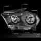 D-Motoring - Headlights - Black Housing - Clear Lens - Clear Corner - Plug-n-Play - Pair - 11-13 Dodge Durango - 2