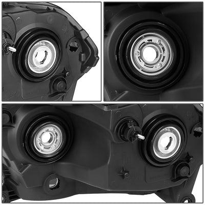 D-Motoring - Headlights - Black Housing - Clear Lens - Clear Corner - Plug-n-Play - Pair - 11-13 Dodge Durango - 5
