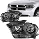 11-13 Dodge Durango Headlights - Black Housing - Clear Lens - Clear Corner - Plug-n-Play - Pair