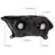 D-Motoring - Headlights - Smoked Housing - Smoked Lens - Clear Corner - Plug-n-Play - Pair - 11-13 Dodge Durango - 6