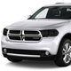 D-Motoring - Headlights - Smoked Housing - Smoked Lens - Clear Corner - Plug-n-Play - Pair - 11-13 Dodge Durango - 7