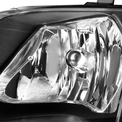 D-Motoring - 01-07 Dodge Grand Caravan  Headlights - Black Housing - Amber Reflector - Plug-n-Play - Pair - 2