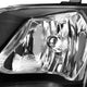 D-Motoring - 01-07 Dodge Grand Caravan  Headlights - Black Housing - Amber Reflector - Plug-n-Play - Pair - 2