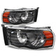 D-Motoring - Headlights - Black Housing - Amber Corner - Plug-n-Play - Pair - 03-05 Dodge Ram 1500 / 2500 / 3500 - 1