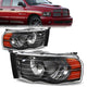02-05 Dodge Ram 1500 2500 3500 Headlights - Black Housing - Amber Corner - Plug-n-Play - Pair