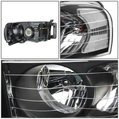D-Motoring - Headlights - Black Housing - Plug-n-Play - Pair - 03-05 Dodge Ram 1500 / 2500 / 3500 - 2