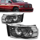 02-05 Dodge Ram 1500 2500 3500 Headlights - Black Housing - Plug-n-Play - Pair