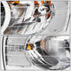 D-Motoring - Headlights - Chrome Housing - Plug-n-Play - Pair - 03-05 Dodge Ram 1500 / 2500 / 3500 - 3