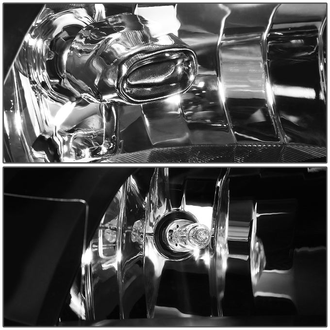 D-Motoring - Headlights - Black Housing - Amber Corner - Plug-n-Play - Pair - RAM 1500 / 2500 / 3500 / 4500 / 5500 - 2