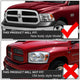 D-Motoring - Headlights - Black Housing - Amber Corner - Plug-n-Play - Pair - RAM 1500 / 2500 / 3500 / 4500 / 5500 - 6