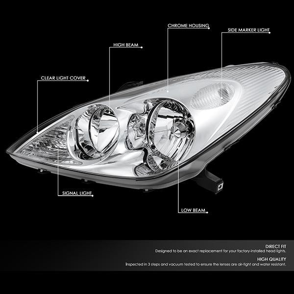 02-04-lexus-es300-es330-headlight-headlamps-chrome-housing-hl-oh-es30002-ch-cl1 - 2