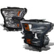 D-Motoring - Headlights - Smoked Lens - Amber Corner - Plug-n-Play - Pair - 15-17 Ford F-150 - 1