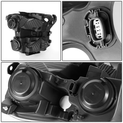D-Motoring - Headlights - Smoked Lens - Amber Corner - Plug-n-Play - Pair - 15-17 Ford F-150 - 4