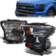15-17 Ford F-150 Headlights - Smoked Housing - Amber Corner - Plug-n-Play - Pair