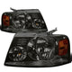 D-Motoring - Headlights - Smoked Lens - Amber Corner - Plug-n-Play - Pair - Ford F-150 / Lincoln Mark LT - 1