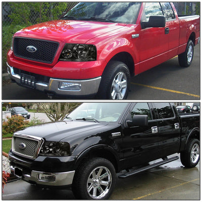 D-Motoring - Headlights - Smoked Lens - Clear Corner - Plug-n-Play - Pair - Ford F-150 / Lincoln Mark LT - 6