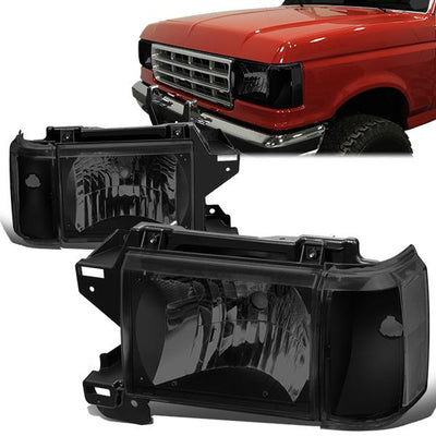 87-91-ford-f-150-f-250-f-350-bronco-headlight-corner-lamps-smoked-housing-hl-oh-f15087-bk-sm-cl1 - 1