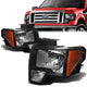 09-14 Ford F-150 Headlights - Black Housing - Amber Corner - Plug-n-Play - Pair