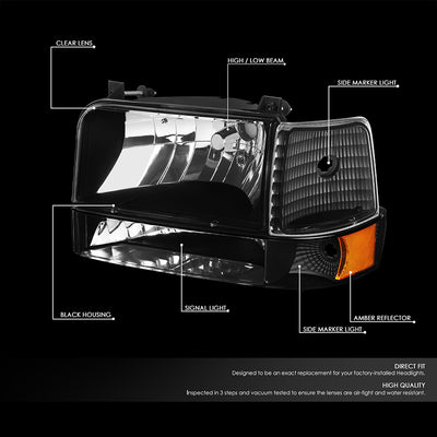 headlight-ford-f150-f250-f350-bronco-hl-oh-f15092-6p-bk-am - 2